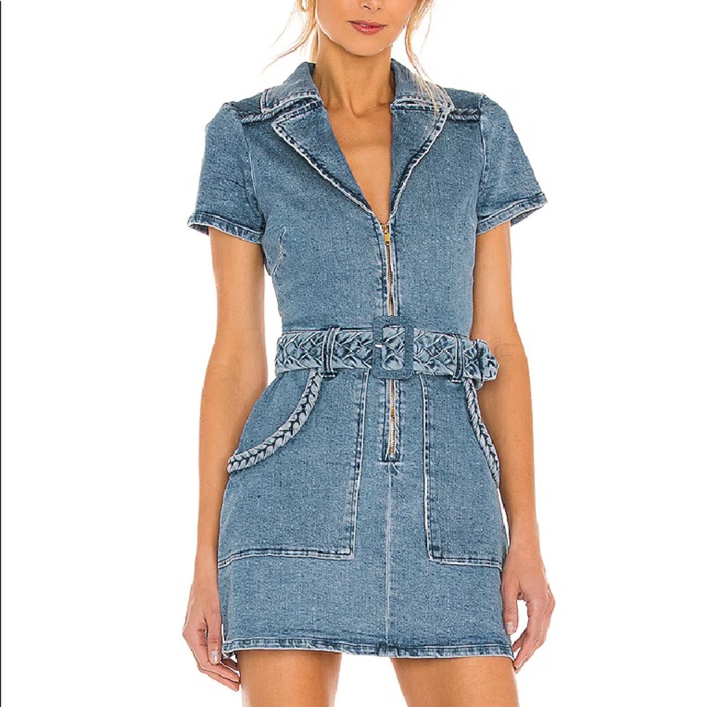 Denim Short Sleeve Dress